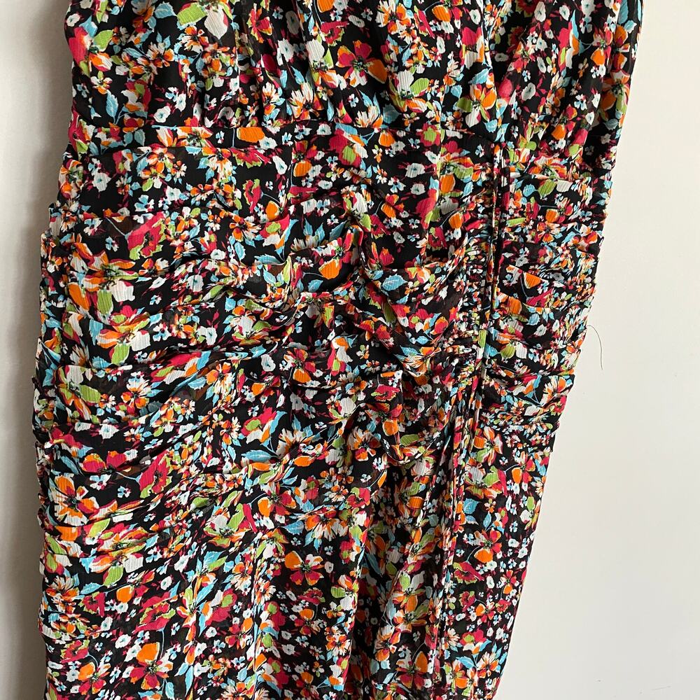 Tahari ASL Women's Hi-Low Short Sleeve V-Neck A-Line Dress Plus Size 18W - Picture 11 of 14